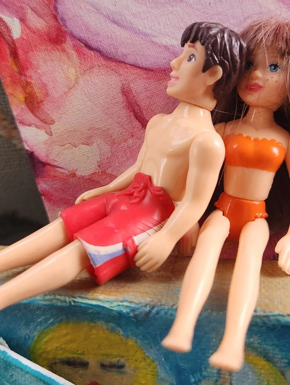 POLLY POCKET & RICK RED TRUNKS Mini Fashion 3.5